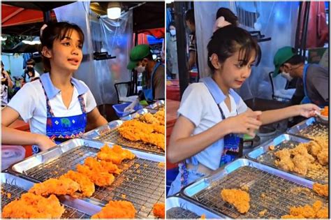 Fried chicken seller goes viral for resemblance to Blackpink’s Lisa .
